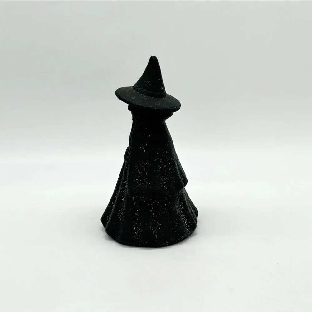 Target Hyde & Eek Terracotta Textured Black Ceramic Witch Figure Halloween NEW